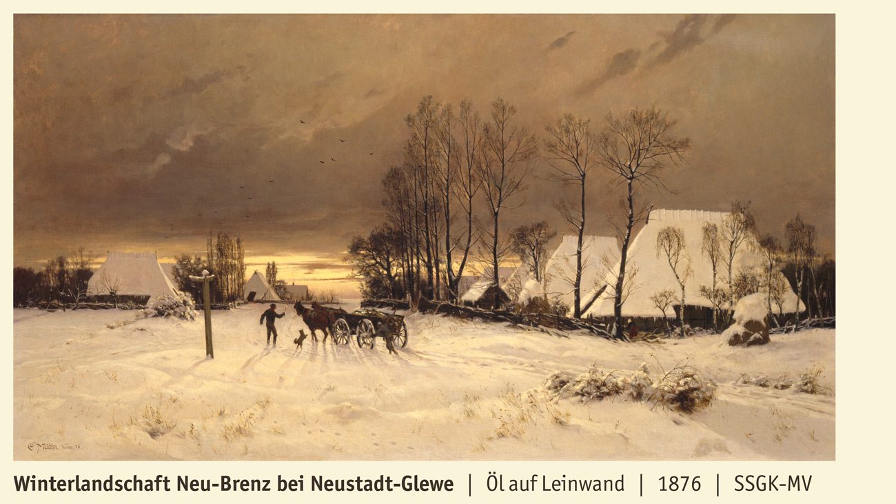 Winterlandschaft Neu-Brenz bei Neustadt-Glewe
